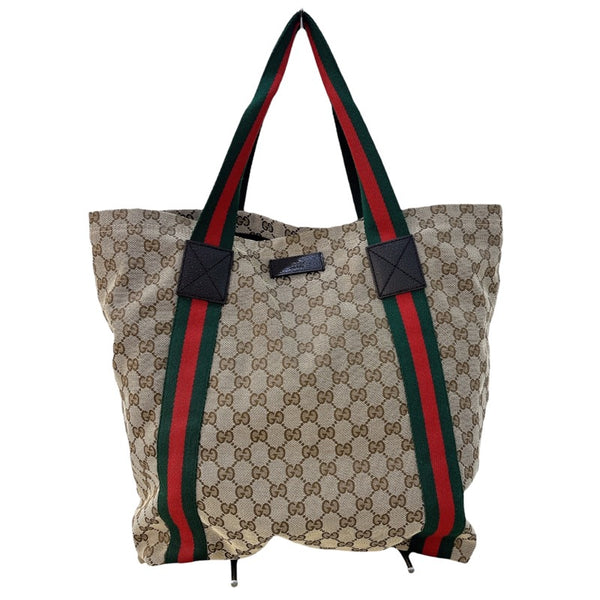 グッチ GUCCI シェリーライントート 189669 ブラウン×ベージュ GGキャンバス ユニセックス トートバッグ