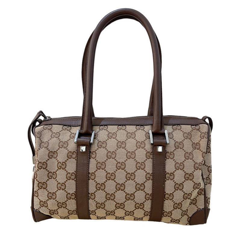 グッチ GUCCI ミニボストンバッグ 30458 ブラウン シルバー金具 GG