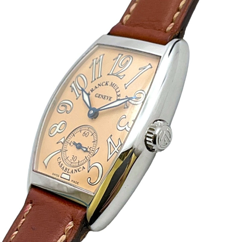 フランク・ミュラー FRANCK MULLER カサブランカ 7500S6(7500CASA) ピンク ステンレススチール レディース 腕時計