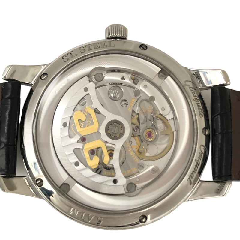 グラスフュッテ・オリジナル GLASHUTTE ORIGINAL セネタ 1-39-59-01-02-04 ホワイト ステンレススチール SS メンズ  腕時計