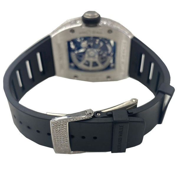 リシャール・ミル RICHARD MILLE オートマチックデイト RM010 ブラック K18ホワイトゴールド 自動巻き メンズ 腕時計