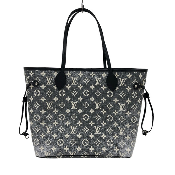 ルイ・ヴィトン LOUIS VUITTON ネヴァーフルMM  M21465 グレー×ブラック モノグラム・ジャガードデニム レディース トートバッグ