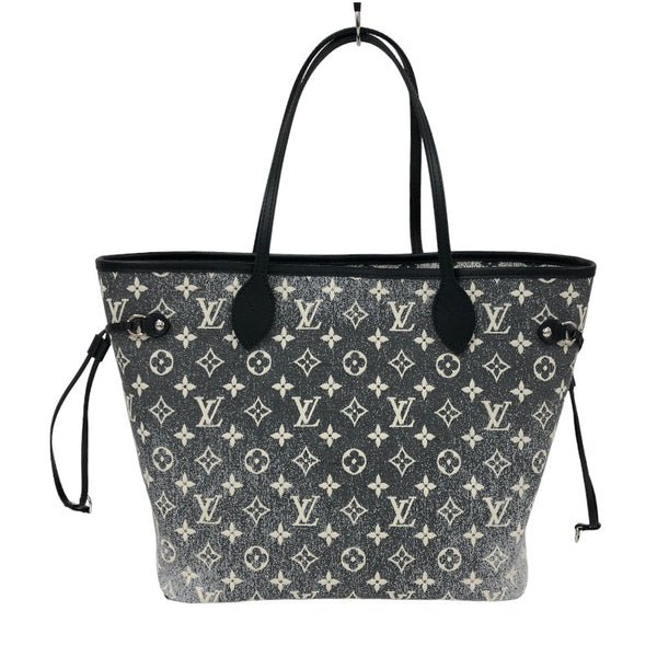 ルイ・ヴィトン LOUIS VUITTON ネヴァーフルMM  M21465 グレー×ブラック モノグラム・ジャガードデニム レディース トートバッグ