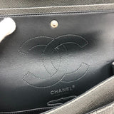 シャネル CHANEL 2.55ラージフラップバック A37586 グレー キャビアスキン レディース ショルダーバッグ