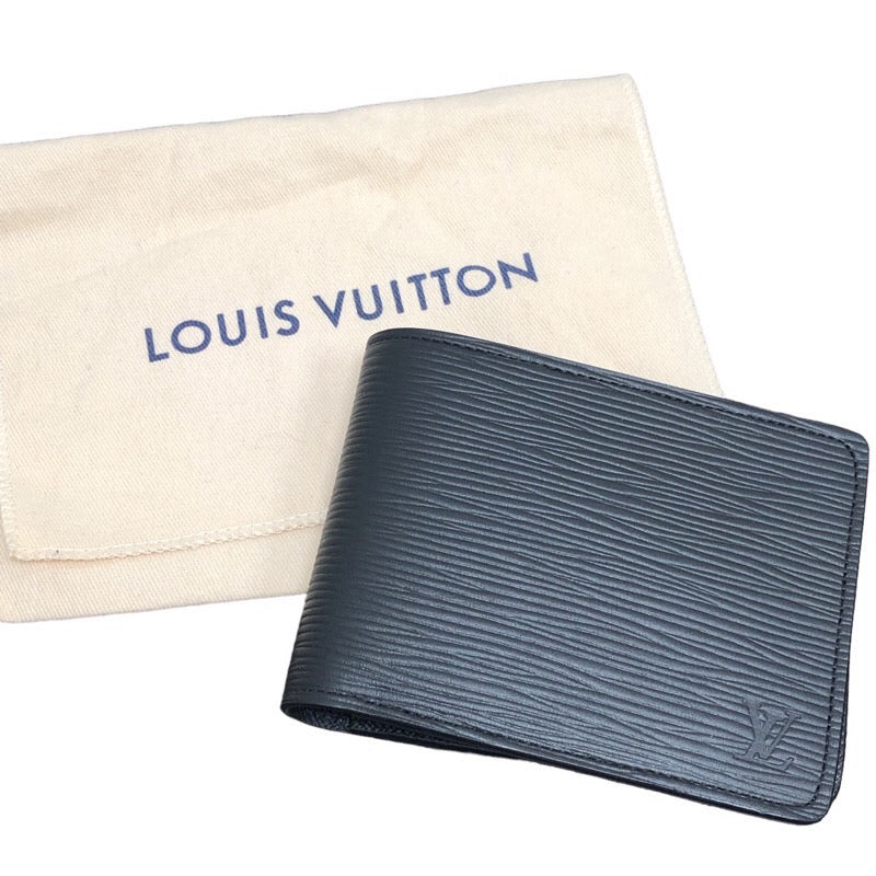 ルイ・ヴィトン LOUIS VUITTON ポルトフォイユ・ミュルティプル M60662 エピ エピレザー メンズ 二つ折り財布