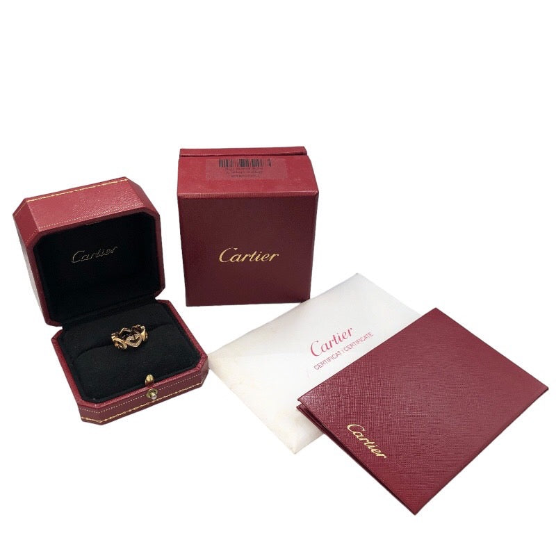 カルティエ Cartier Cハート ダイヤリング 750PG #47 750PG ジュエリー