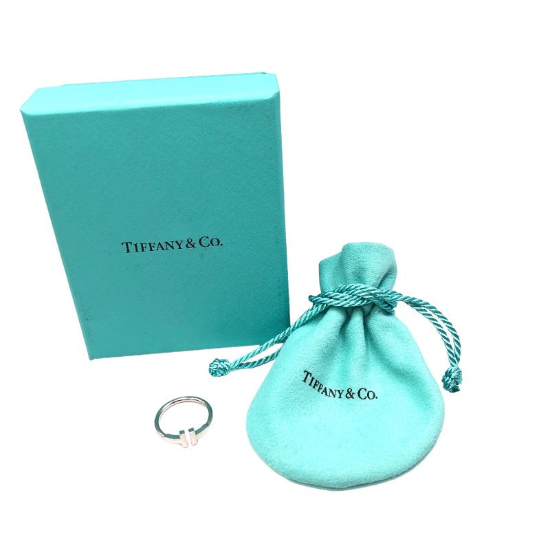 ティファニー TIFFANY＆CO Tワイヤー リング 750WG #11 750WG