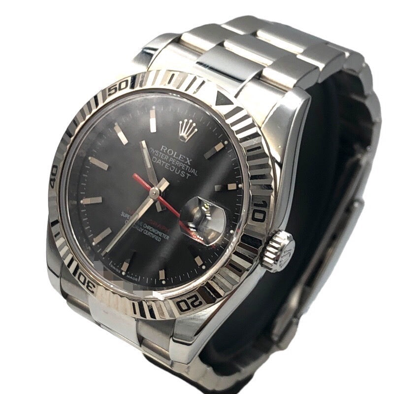 ロレックス ROLEX ターノグラフ 116264 ブラック WG/SS 自動巻き メンズ 腕時計