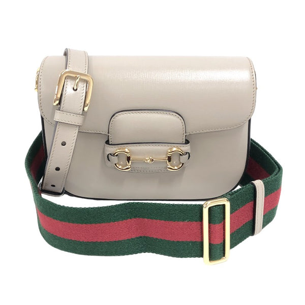 グッチ GUCCI ホースビット1955 ミニバッグ 658574 ベージュ レザー レディース ショルダーバッグ