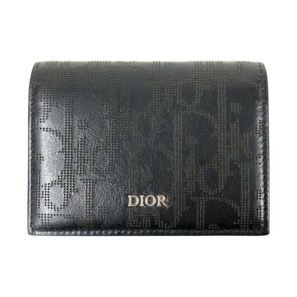 クリスチャン・ディオール Christian Dior ビジネスカードケースホルダー 2ESCH136VPD ブラック レザー メンズ カードケース