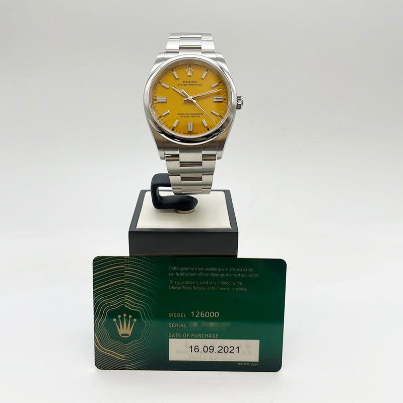 ロレックス オイスターパーペチュアル36 126000 SS 腕時計メンズ ...