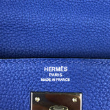 エルメス HERMES ケリートロット28 A刻 ブルーエレクトリック×ブルーインディゴ×ライム×ヴェールフォンセ シルバー金具 トゴ/ボックスカーフ/シェーブル レディース ハンドバッグ