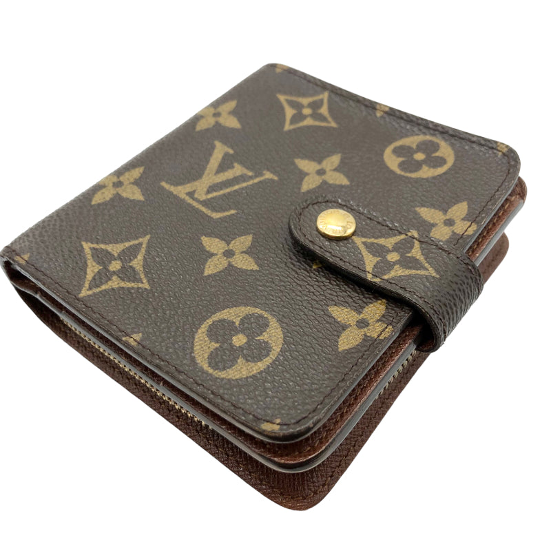 ルイ・ヴィトン LOUIS VUITTON コンパクト・ジップ M61667 GD金具