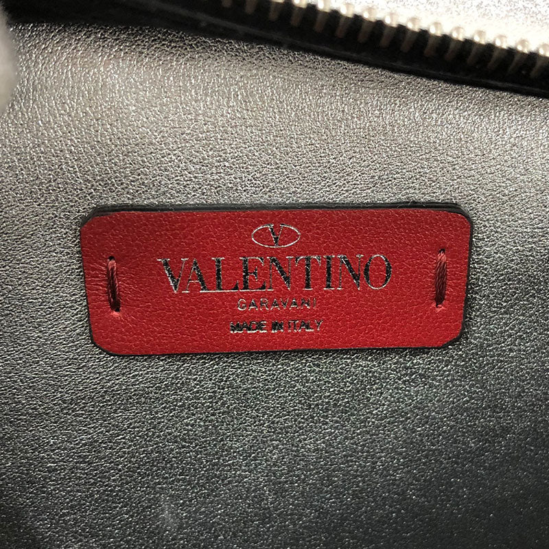 ヴァレンティノ VALENTINO VLTNロゴ ウエストバッグ シルバー 