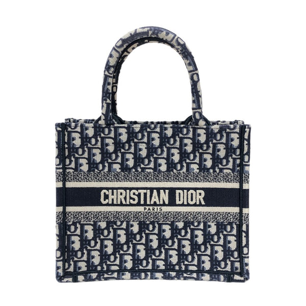 クリスチャン・ディオール Christian Dior ブックトート　スモール M1265ZRIW ネイビー オブリークジャガード レディース トートバッグ