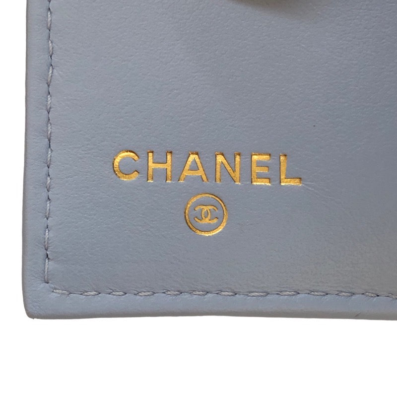 シャネル CHANEL クラシックスモールフラップウォレット AP0230 ライト