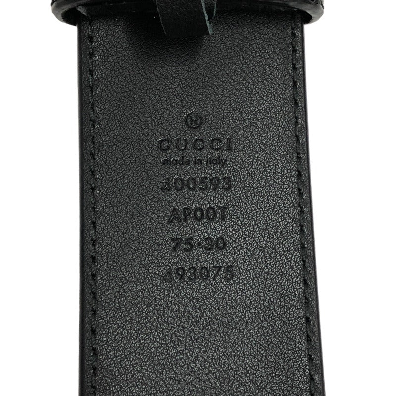 グッチ GUCCI ダブルG バックルベルト 75cm 400593 ブラック