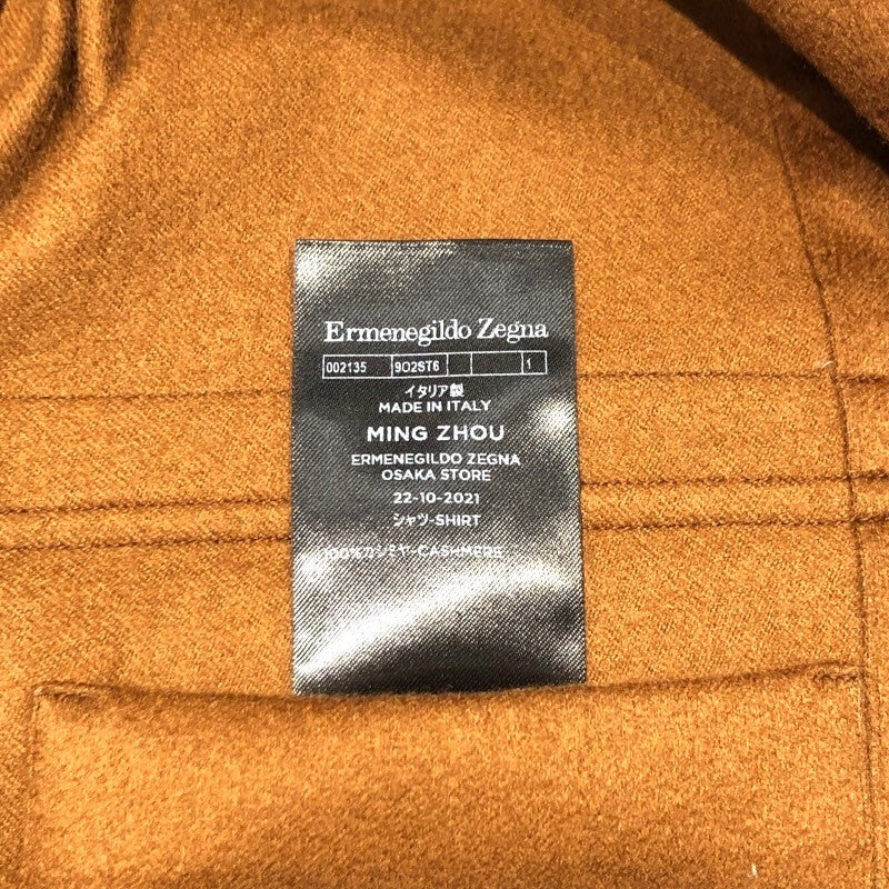 エルメネジルド ゼニア Ermenegildo Zegna カシミヤシャツジャケット 2021年 オーダーメイド キャメル メンズ その他アウター