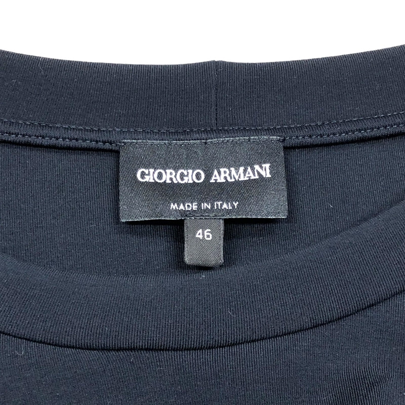 ジョルジオアルマーニ GIORGIO ARMANI レザーロゴ スウェットシャツ