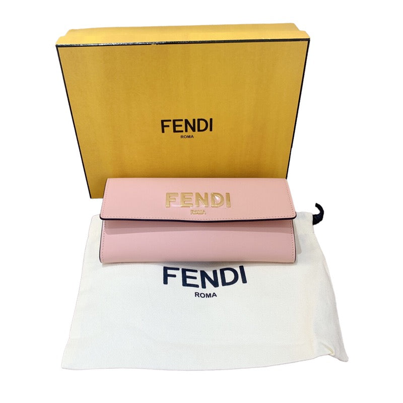 フェンディ FENDI チェーン付きウォレット フラップ長財布 8M0477