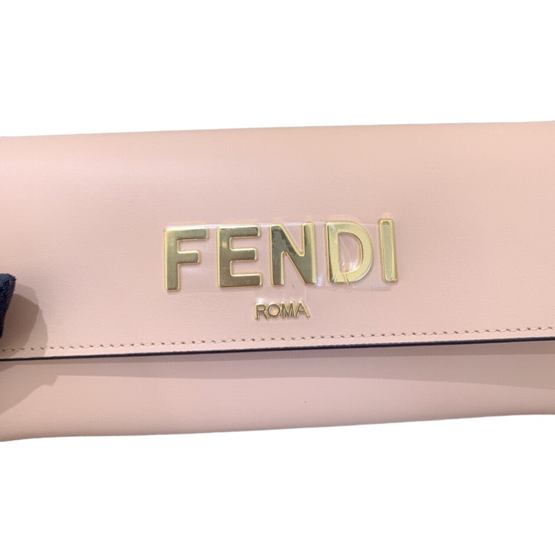 フェンディ FENDI チェーン付きウォレット フラップ長財布 8M0477