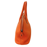 エルメス HERMES ボリード31 □R刻（2014年製） オレンジ シルバー金具 トリヨン レディース ハンドバッグ