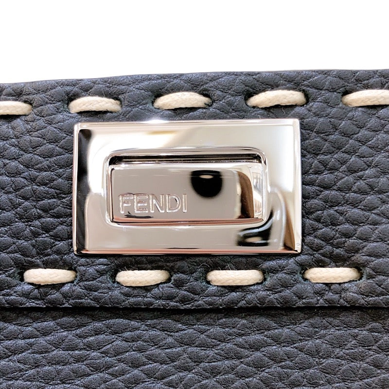 フェンディ FENDI セレリアピーカブーミニ 8BN244 シルバー金具 レザー ...