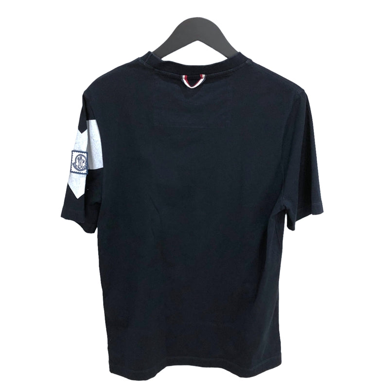 モンクレール 20SS Tシャツ カットソー 半袖 フリル ロゴ ワッペン M