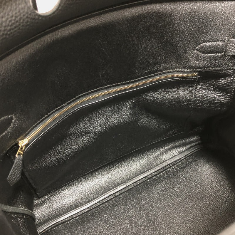 エルメス  バーキン35 □P刻 トゴ  ブラック ゴールド金具 ハンドバッグレディース