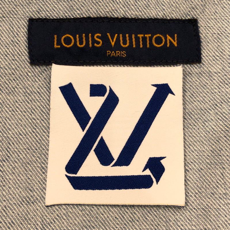 ルイ・ヴィトン LOUIS VUITTON 半袖デニムシャツジャケット サイズL