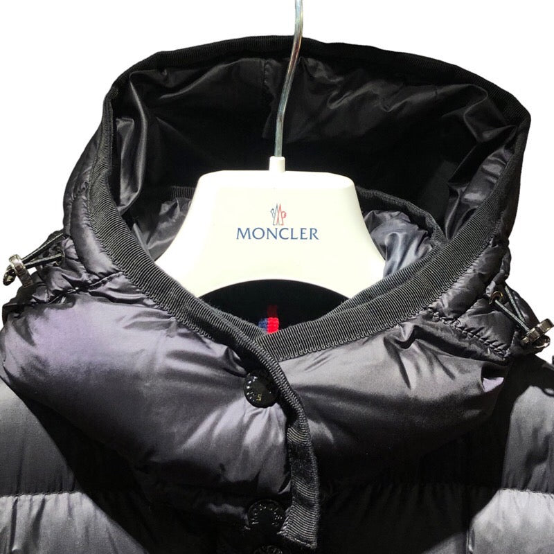 モンクレール MONCLER HERMINE ダウンコート 49300 ブラック ナイロン