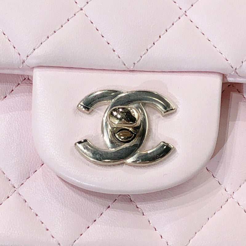 シャネル CHANEL トップハンドルミニフラップバック AS2431 ライトピンク ゴールド金具 ラムスキン レディース ハンドバッグ