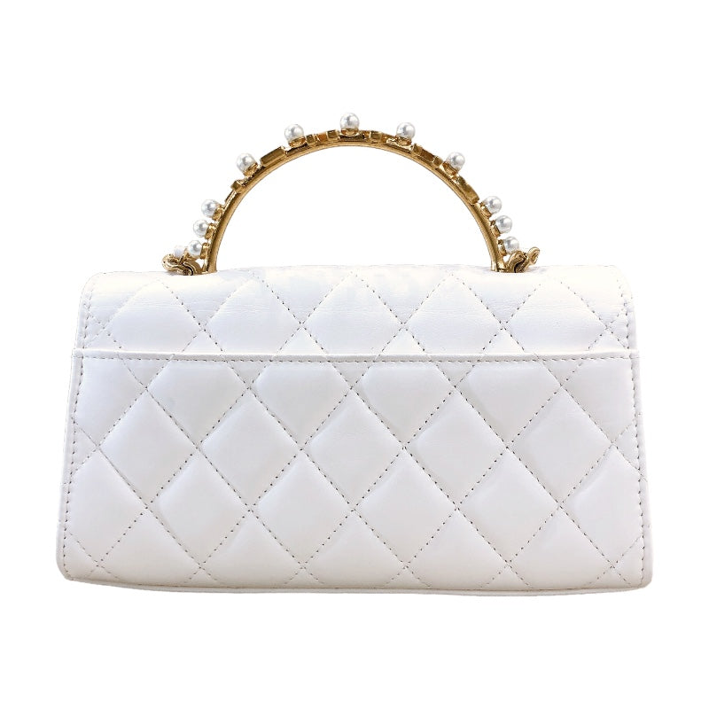 シャネル CHANEL トップハンドルフラップ フォンケース AP3512 ...