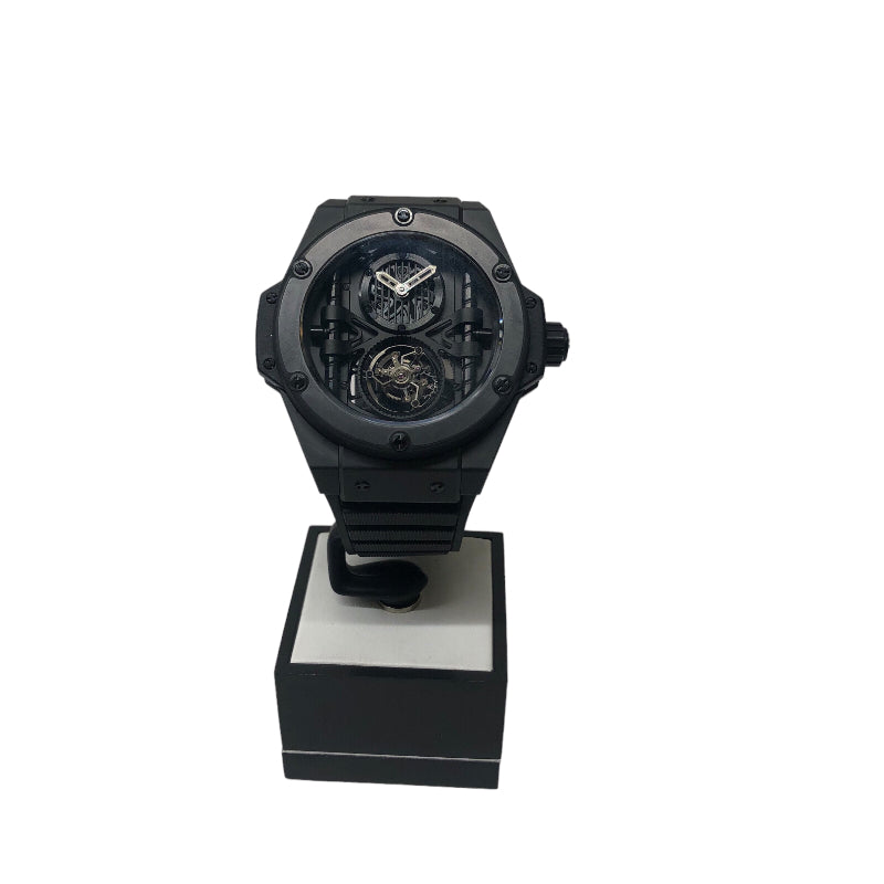 ウブロ HUBLOT ビックバン キングパワー トゥールビヨン 705.CI.0007.RX チタン/セラミック 手巻き メンズ 腕時計