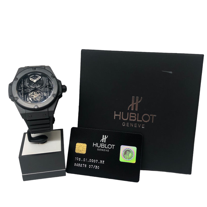 ウブロ HUBLOT ビックバン キングパワー トゥールビヨン 705.CI.0007.RX チタン/セラミック 手巻き メンズ 腕時計 |  中古ブランドリユースショップ OKURA(おお蔵)