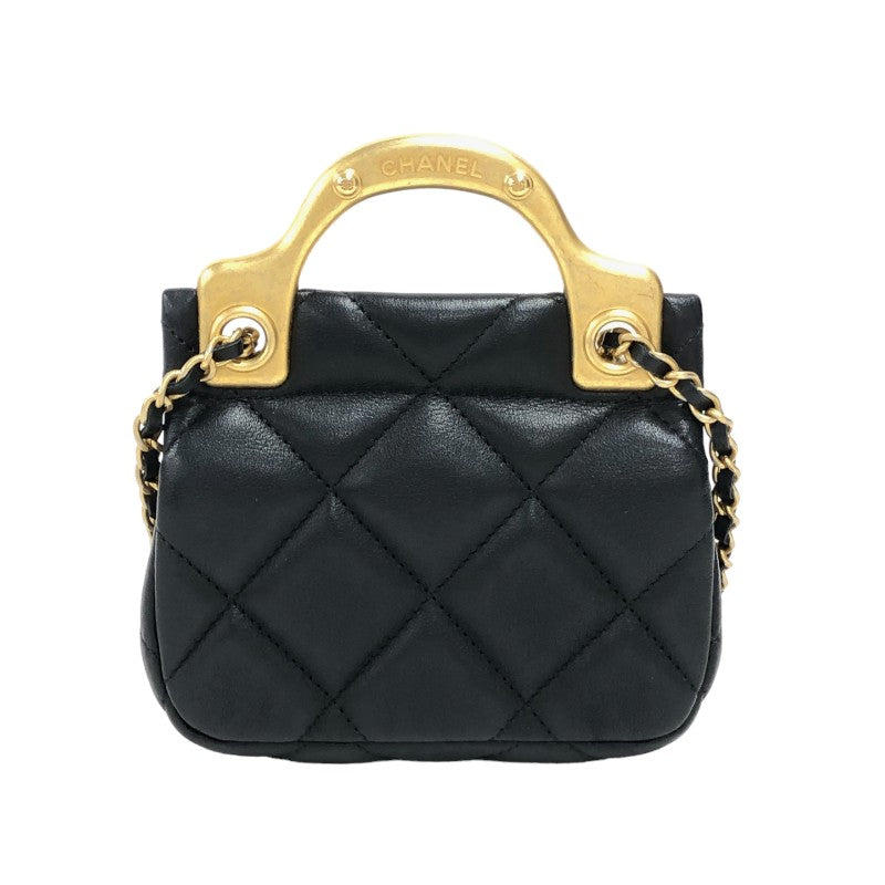 シャネル CHANEL ミニ チェーンクラッチ AP2271 ブラック ゴールド金具