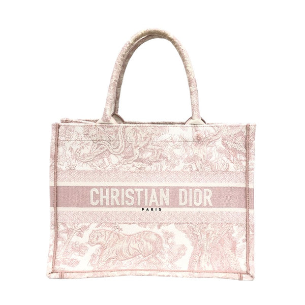 クリスチャン・ディオール Christian Dior ブックトート ピンク キャンバス レディース トートバッグ