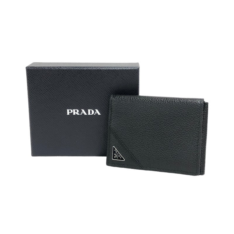 ○付属品【良品！✨】プラダ PRADA 二つ折り財布 コンパクトウォレット ブラック