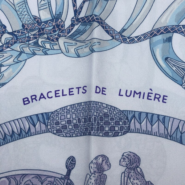 エルメス  カレ90 BRACELETS DE LUMIERE シルク  スカーフレディース