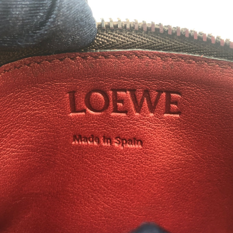 ロエベ LOEWE コインカードホルダー C660Z40X04 ブラウン カーフ レディース カードケース