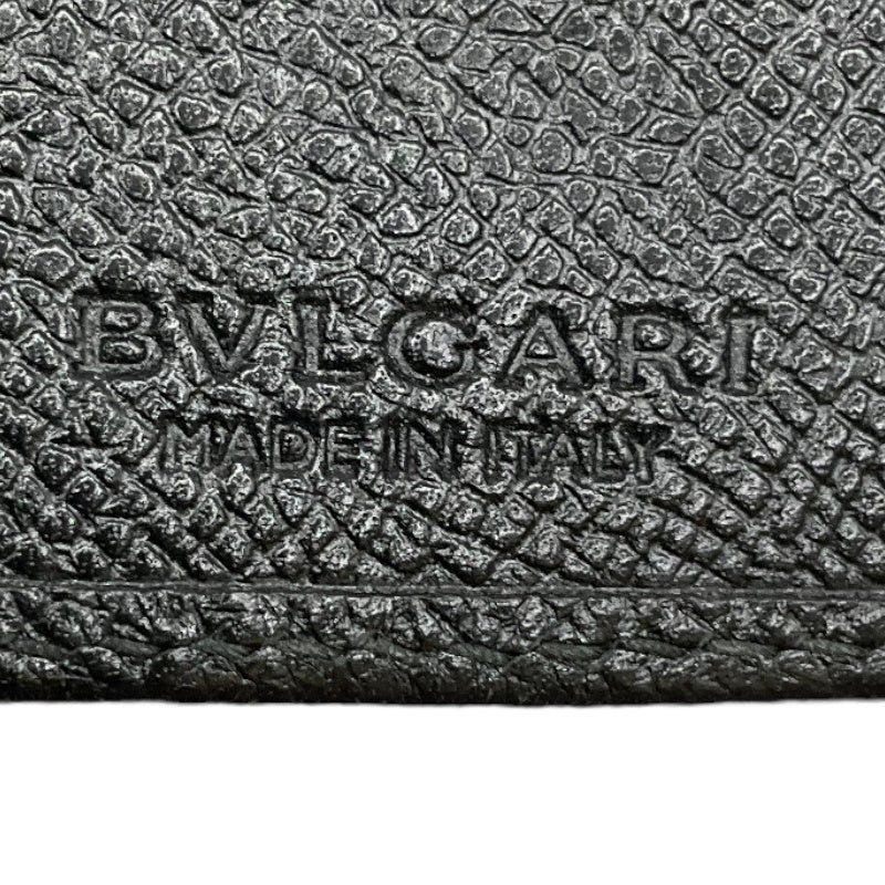 約約2cm開閉式ブルガリ BVLGARI 6連キーケース×フラグメントデザイン 290745 ブラック レザー メンズ キーケース