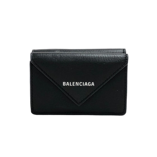 バレンシアガ BALENCIAGA ペーパーミニウォレット 391446 ブラック