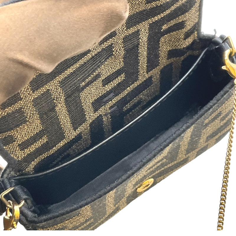 フェンディ FENDI ナノバゲット バッグチャーム 7AR844 ブラウン