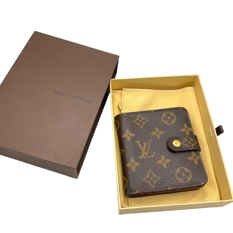 ルイ・ヴィトン LOUIS VUITTON コンパクトジップ M61667 モノグラム 