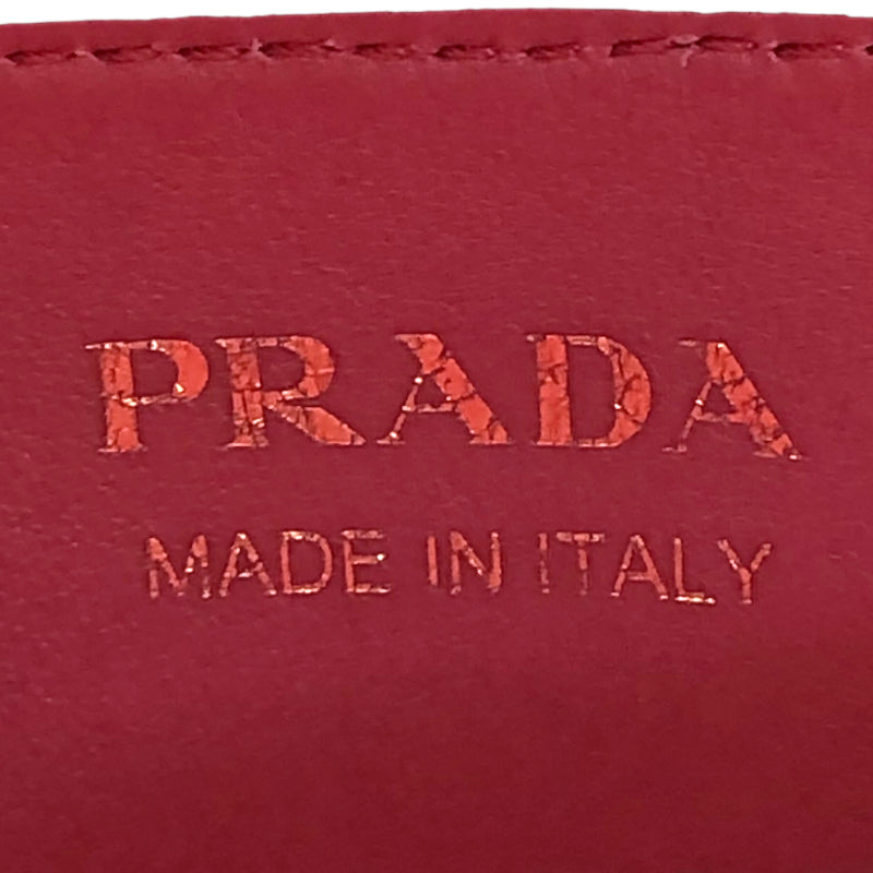 東京大丸で購入！PRADA(プラダ)サフィアーノ・ヴェルニ赤 - ハンドバッグ