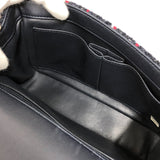 【ネット限定】シャネル CHANEL CCフィリグリー チェーンショルダー 30番台 ネイビー×マルチカラー ツイード/ラムスキン レディース ショルダーバッグ