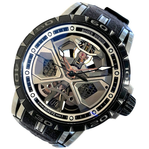 ロジェ・デュブイ ROGER DUBUIS エクスカリバー スパイダー ウラカン ジャパンリミテッド  DBEX0803 チタン/純正アルカンターラ・ラバーバンド 自動巻き メンズ 腕時計