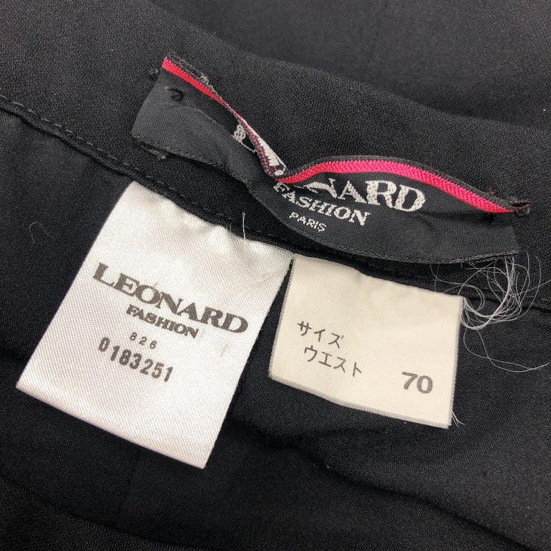 ネット限定】レオナール LEONARD パンツ 826/0183251 ブラック