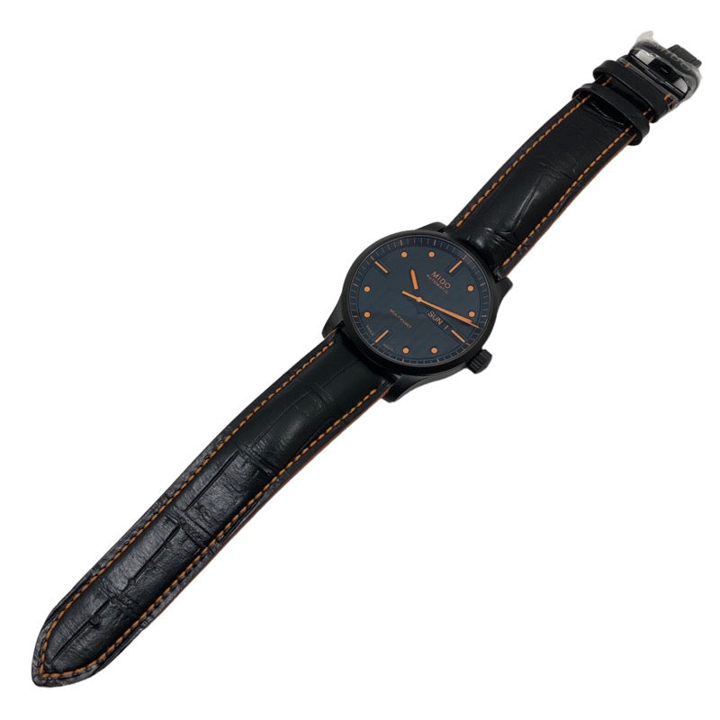 アザーブランド other brand MIDO マルチフォート スペシャルエディション M005.430.36.051.80 ブラックPVD/革ベルト 自動巻き メンズ 腕時計