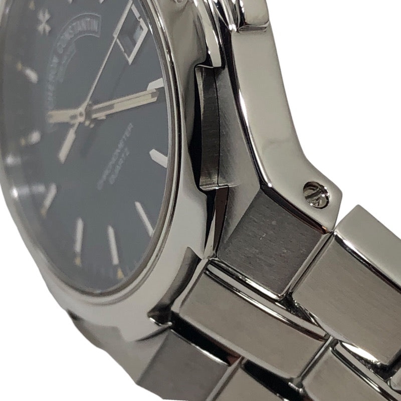 ヴァシュロン・コンスタンタン VACHERON CONSTANTIN オーヴァーシーズ ミディアム 72050 ブルー SS クオーツ メンズ 腕時計